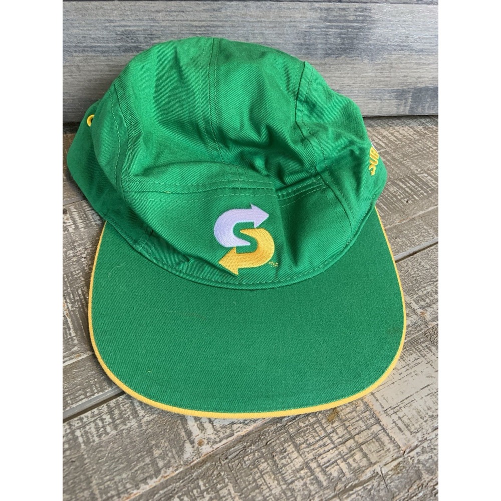 Subway Official Employee Crew Green Snapback Adjustable Hat Cap Skate Streetwear